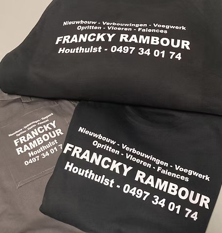 Francky Rambour, Werkkledij