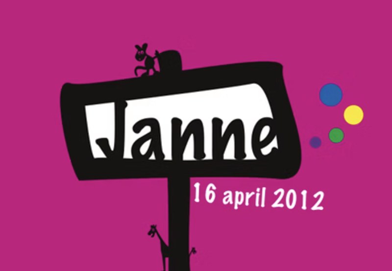 Geboortekaartje Janne