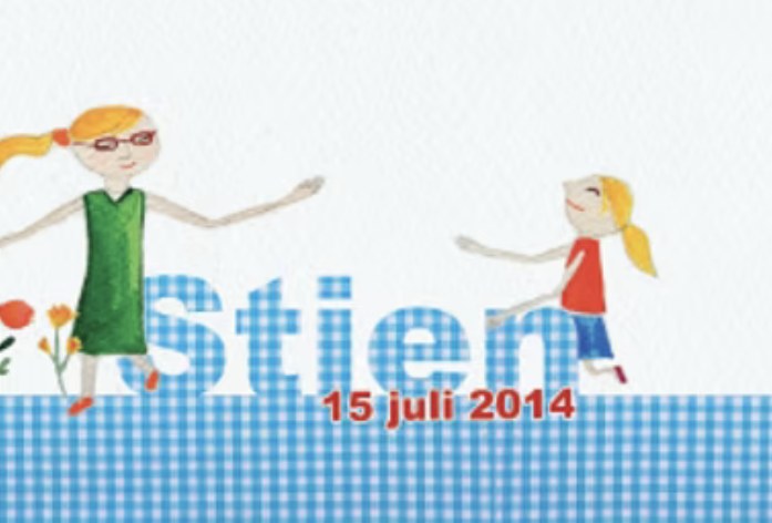 Geboortekaartje Stien